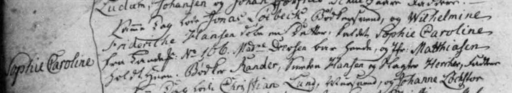 1807 - Sophie Caroline født